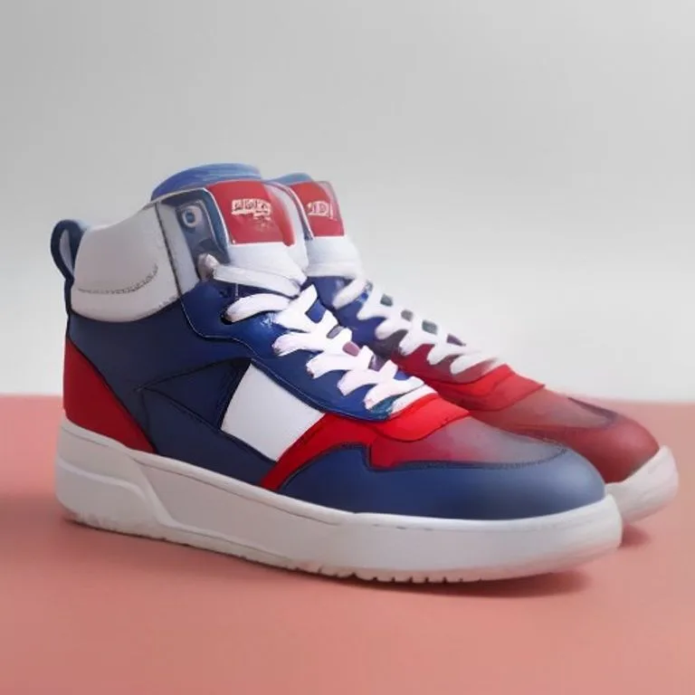 Sporty Comfort Sneaker – Red/Blue/Black/White - Image 2